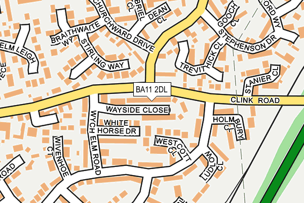 BA11 2DL map - OS OpenMap – Local (Ordnance Survey)