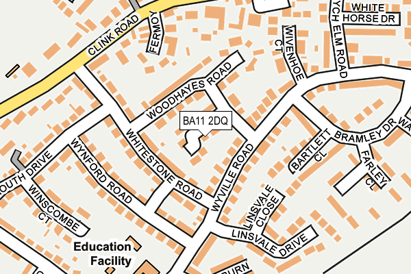 BA11 2DQ map - OS OpenMap – Local (Ordnance Survey)