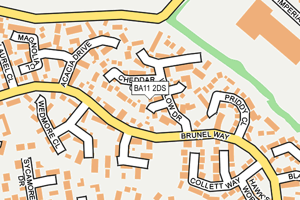 BA11 2DS map - OS OpenMap – Local (Ordnance Survey)