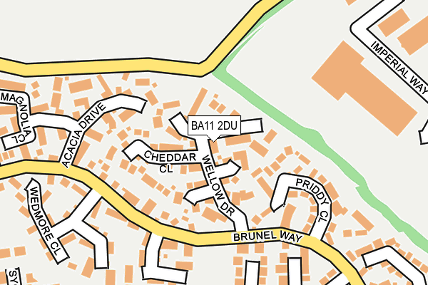 BA11 2DU map - OS OpenMap – Local (Ordnance Survey)