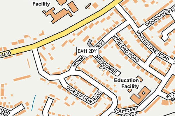 BA11 2DY map - OS OpenMap – Local (Ordnance Survey)