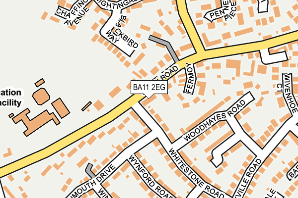 BA11 2EG map - OS OpenMap – Local (Ordnance Survey)