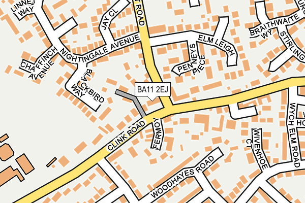 BA11 2EJ map - OS OpenMap – Local (Ordnance Survey)