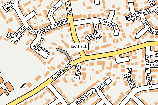 BA11 2EL map - OS OpenMap – Local (Ordnance Survey)