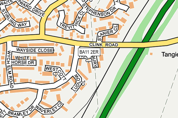 BA11 2ER map - OS OpenMap – Local (Ordnance Survey)