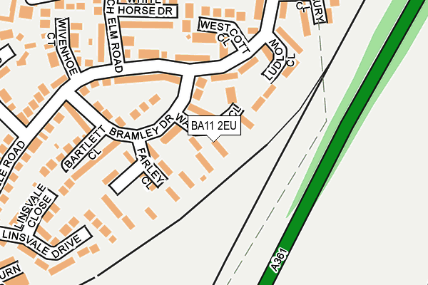 BA11 2EU map - OS OpenMap – Local (Ordnance Survey)