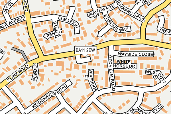 BA11 2EW map - OS OpenMap – Local (Ordnance Survey)