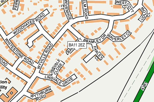 BA11 2EZ map - OS OpenMap – Local (Ordnance Survey)