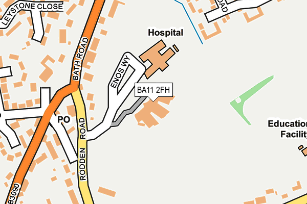 BA11 2FH map - OS OpenMap – Local (Ordnance Survey)