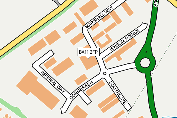 BA11 2FP map - OS OpenMap – Local (Ordnance Survey)