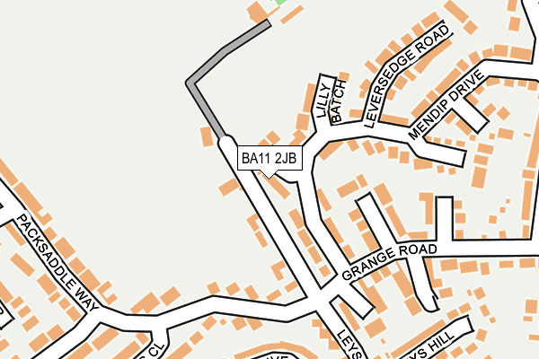 BA11 2JB map - OS OpenMap – Local (Ordnance Survey)