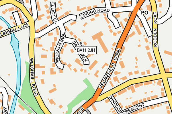 BA11 2JH map - OS OpenMap – Local (Ordnance Survey)