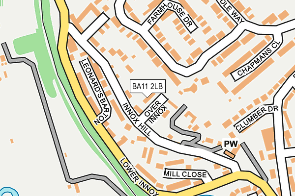 BA11 2LB map - OS OpenMap – Local (Ordnance Survey)