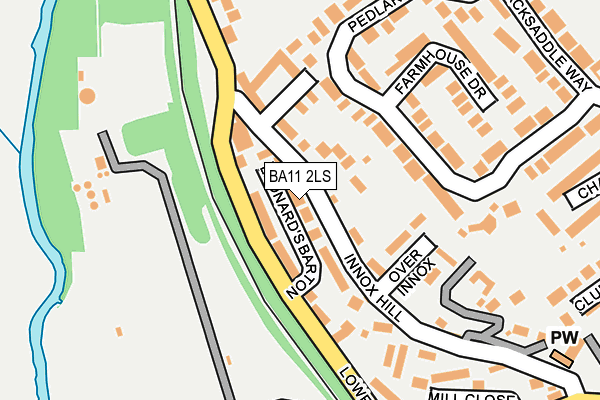 BA11 2LS map - OS OpenMap – Local (Ordnance Survey)