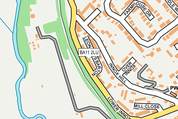 BA11 2LU map - OS OpenMap – Local (Ordnance Survey)