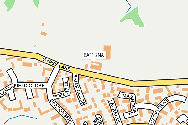 BA11 2NA map - OS OpenMap – Local (Ordnance Survey)