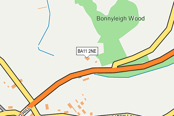 BA11 2NE map - OS OpenMap – Local (Ordnance Survey)