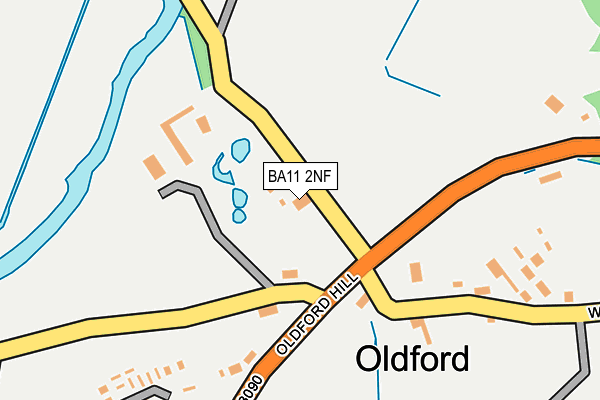 BA11 2NF map - OS OpenMap – Local (Ordnance Survey)