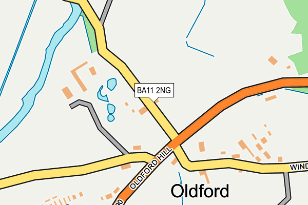 BA11 2NG map - OS OpenMap – Local (Ordnance Survey)