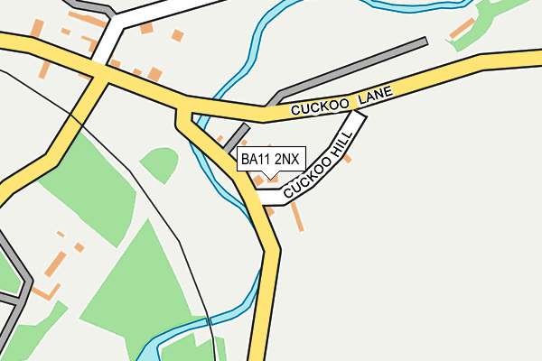 BA11 2NX map - OS OpenMap – Local (Ordnance Survey)