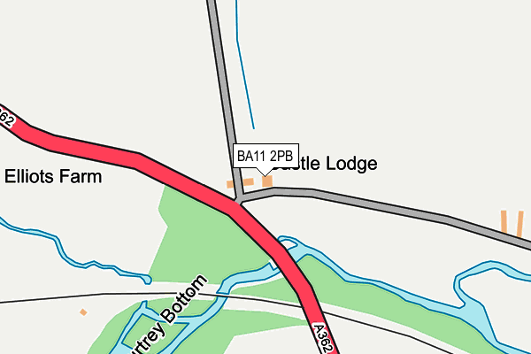 BA11 2PB map - OS OpenMap – Local (Ordnance Survey)