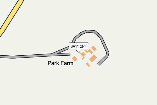 BA11 2PF map - OS OpenMap – Local (Ordnance Survey)