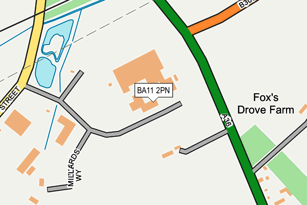 BA11 2PN map - OS OpenMap – Local (Ordnance Survey)