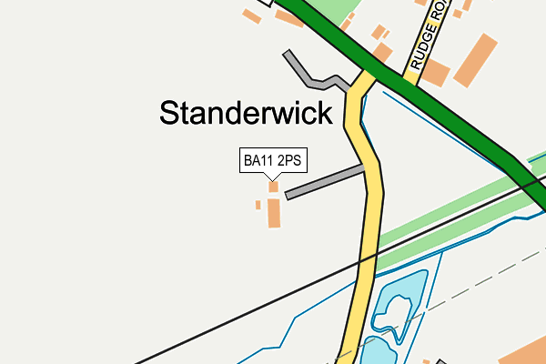 BA11 2PS map - OS OpenMap – Local (Ordnance Survey)