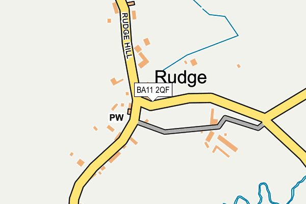BA11 2QF map - OS OpenMap – Local (Ordnance Survey)