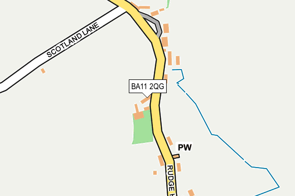 BA11 2QG map - OS OpenMap – Local (Ordnance Survey)