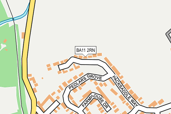 BA11 2RN map - OS OpenMap – Local (Ordnance Survey)