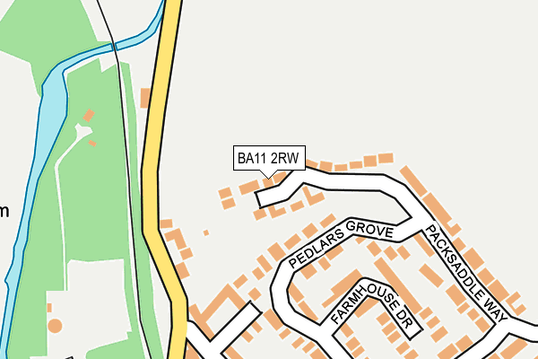 BA11 2RW map - OS OpenMap – Local (Ordnance Survey)