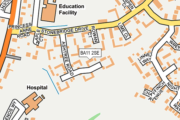 BA11 2SE map - OS OpenMap – Local (Ordnance Survey)