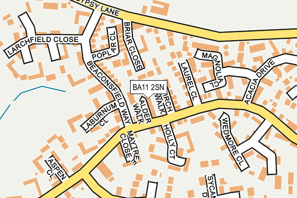 BA11 2SN map - OS OpenMap – Local (Ordnance Survey)