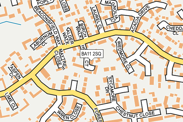 BA11 2SQ map - OS OpenMap – Local (Ordnance Survey)