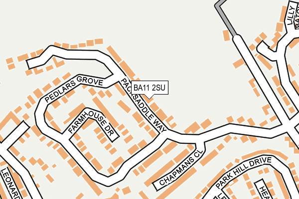 BA11 2SU map - OS OpenMap – Local (Ordnance Survey)
