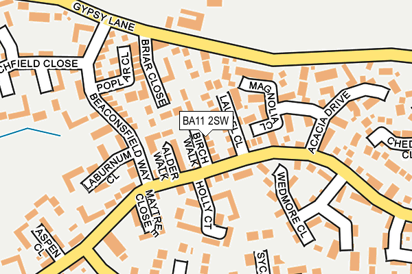 BA11 2SW map - OS OpenMap – Local (Ordnance Survey)