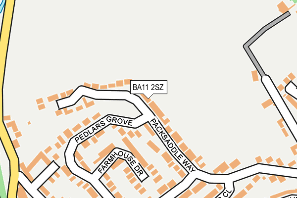 BA11 2SZ map - OS OpenMap – Local (Ordnance Survey)