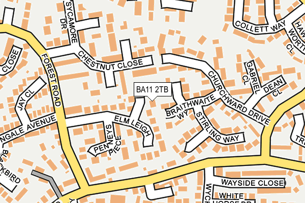 BA11 2TB map - OS OpenMap – Local (Ordnance Survey)