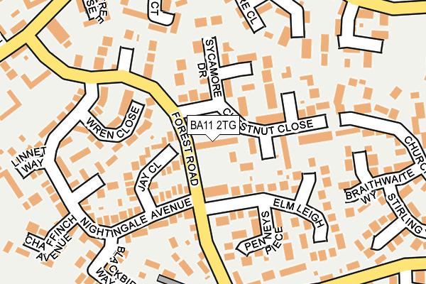BA11 2TG map - OS OpenMap – Local (Ordnance Survey)