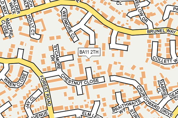 BA11 2TH map - OS OpenMap – Local (Ordnance Survey)