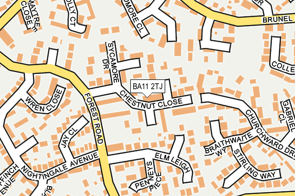 BA11 2TJ map - OS OpenMap – Local (Ordnance Survey)