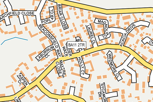 BA11 2TR map - OS OpenMap – Local (Ordnance Survey)