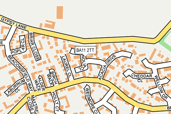 BA11 2TT map - OS OpenMap – Local (Ordnance Survey)