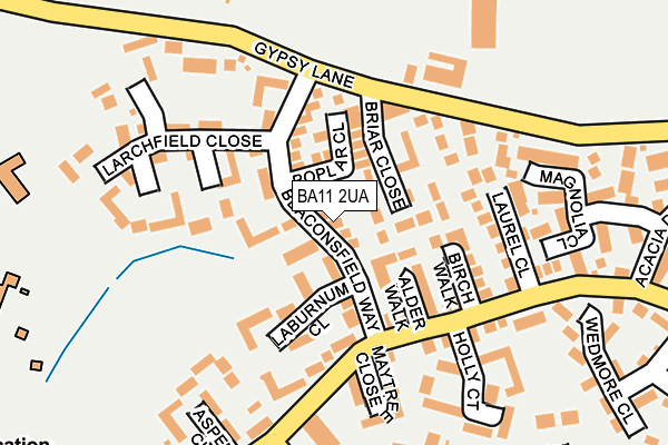 BA11 2UA map - OS OpenMap – Local (Ordnance Survey)