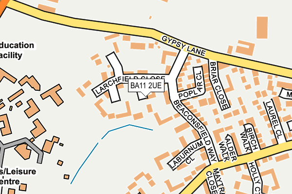 BA11 2UE map - OS OpenMap – Local (Ordnance Survey)