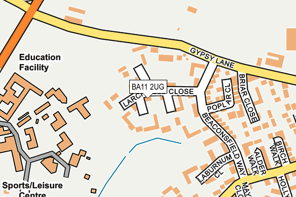 BA11 2UG map - OS OpenMap – Local (Ordnance Survey)