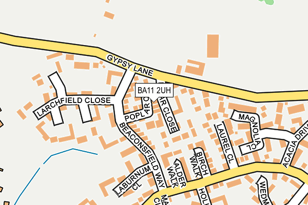 BA11 2UH map - OS OpenMap – Local (Ordnance Survey)