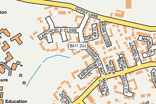 BA11 2UJ map - OS OpenMap – Local (Ordnance Survey)