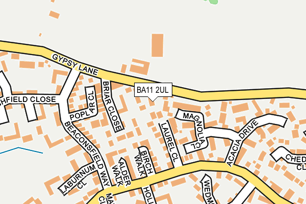 BA11 2UL map - OS OpenMap – Local (Ordnance Survey)